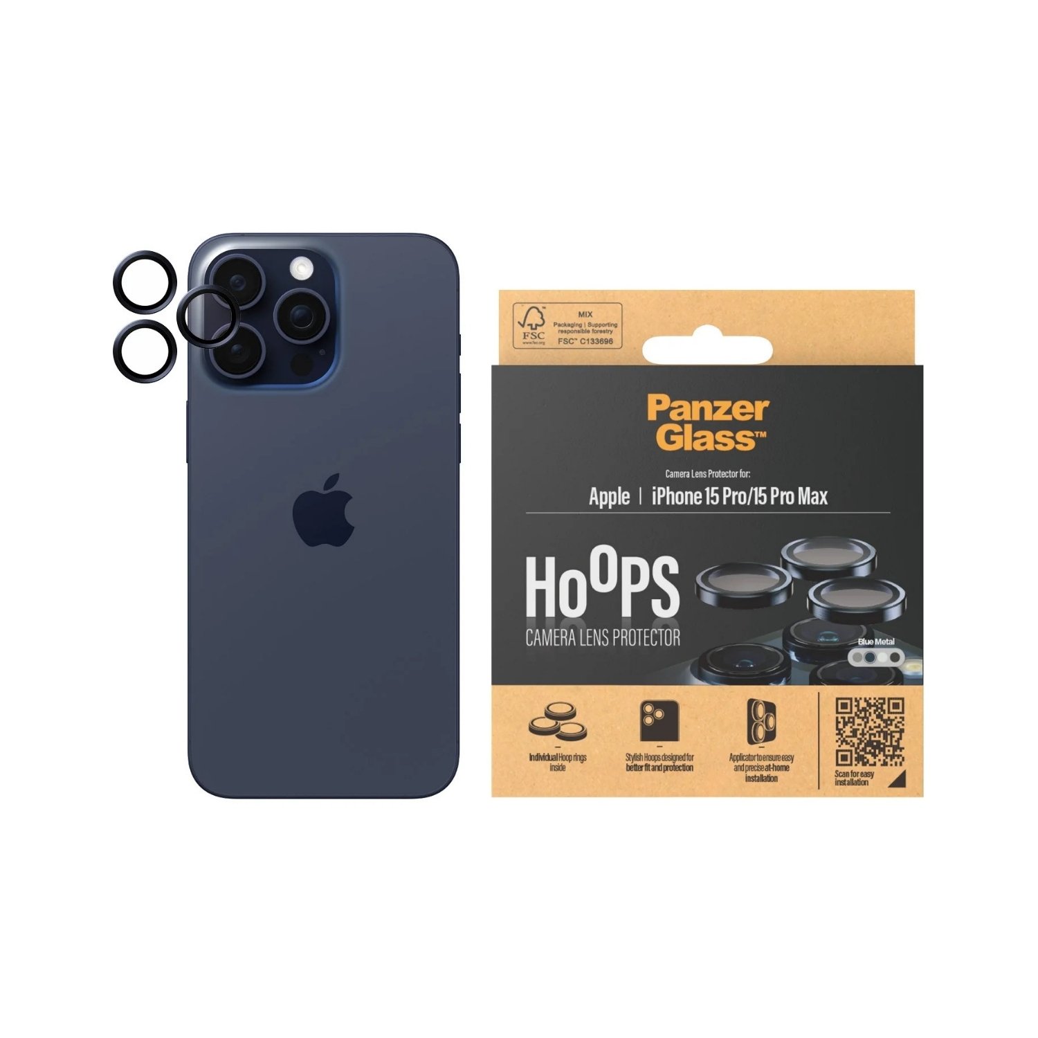 1196 PG Hoops for Apple iPhone 15 Pro & iPhone 15 Pro Max – Blue - Image 2